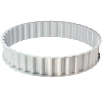 Genm 3.5/8x20 Corrigated Rim Spacerband Silver Steel