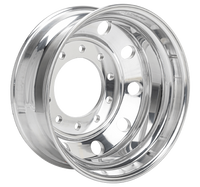 MESH ULTRATECH® TRUCK WHEELS - Gens 8.25x22.5 10/285 Chrome Steel Steer Wheel AMERICAN