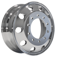 MESH ULTRATECH® TRUCK WHEELS - Geno 11.75x22.5 10/285 Silver 120 Offset Steer Steel Wheel