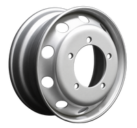 MESH ULTRATECH® TRUCK WHEELS - Geno 6.00x17.5 5/203 37/42 Silver Steel Wheel