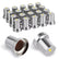 Mesh Chrome 33mm ABS Plastic Safety Nut Cover
