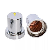 Mesh Chrome 33mm ABS Plastic Safety Nut Cover